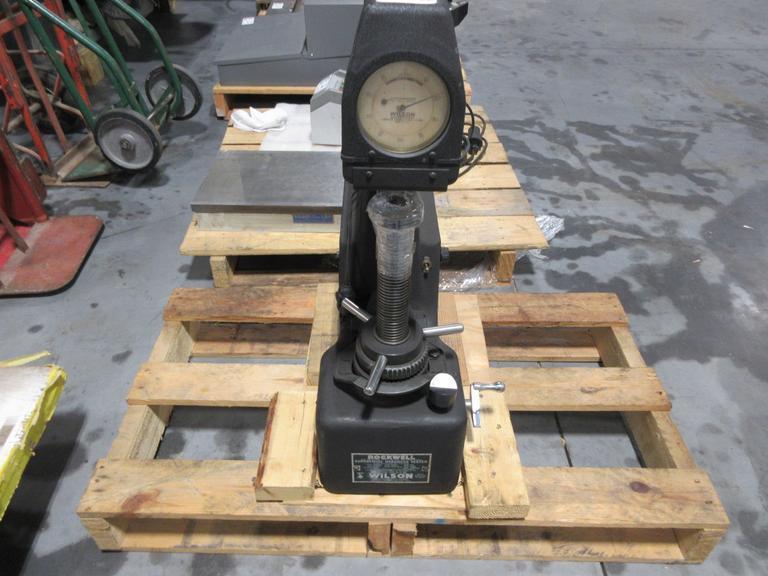 Rockwell Model 3 YS Superficial Hardness Tester with Weights and Anvil Attachments- Auction Item