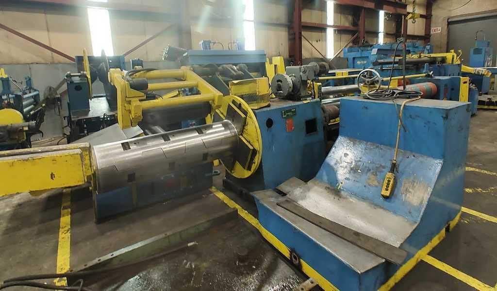 60" x 7.50" x 40,000# Loopco Slitting Line STOCK# 4489