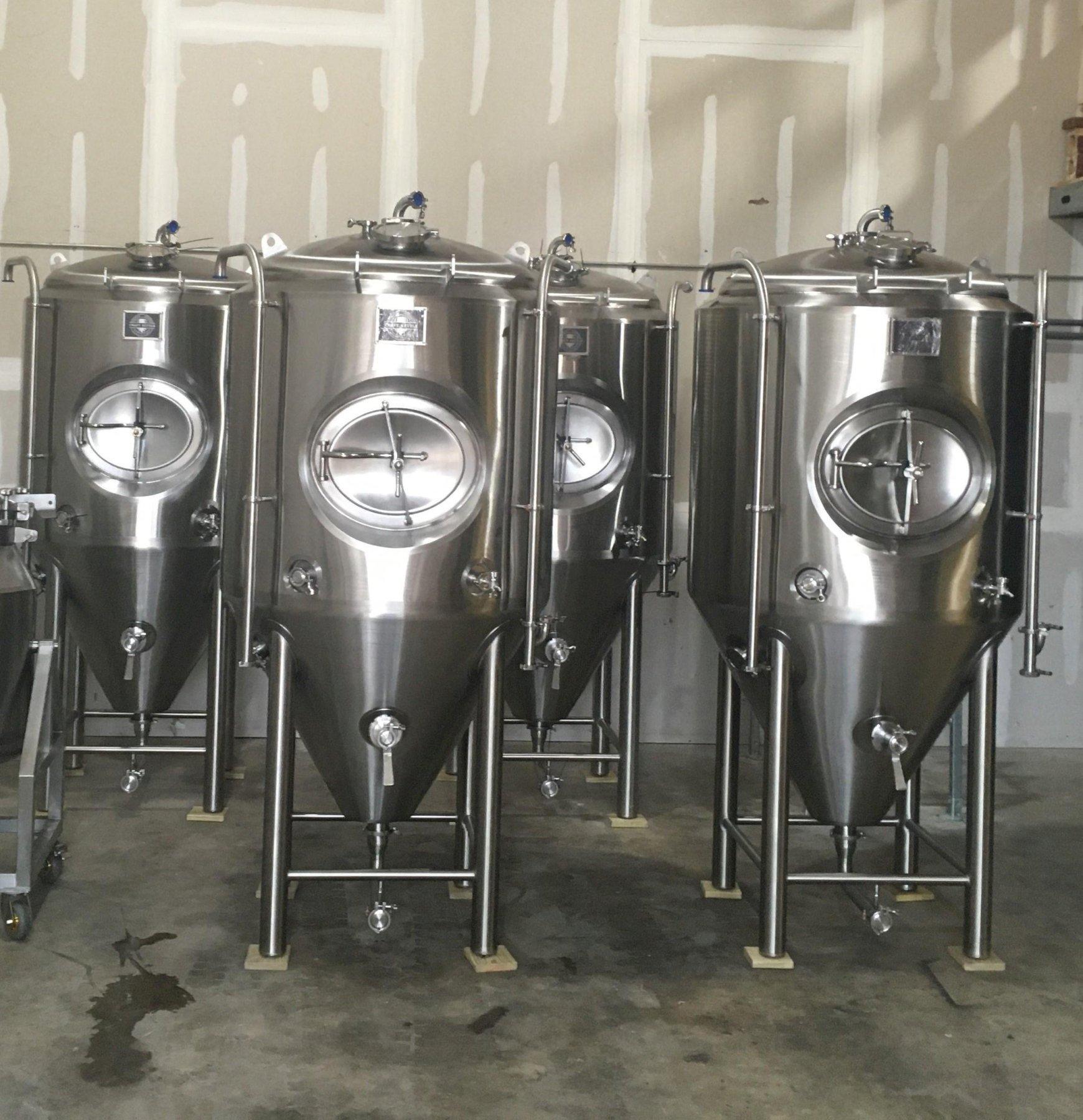 Craft Kettle Brewery 7BBL Uni-Tank Fermentation Vessels - Jacketed and Insulated