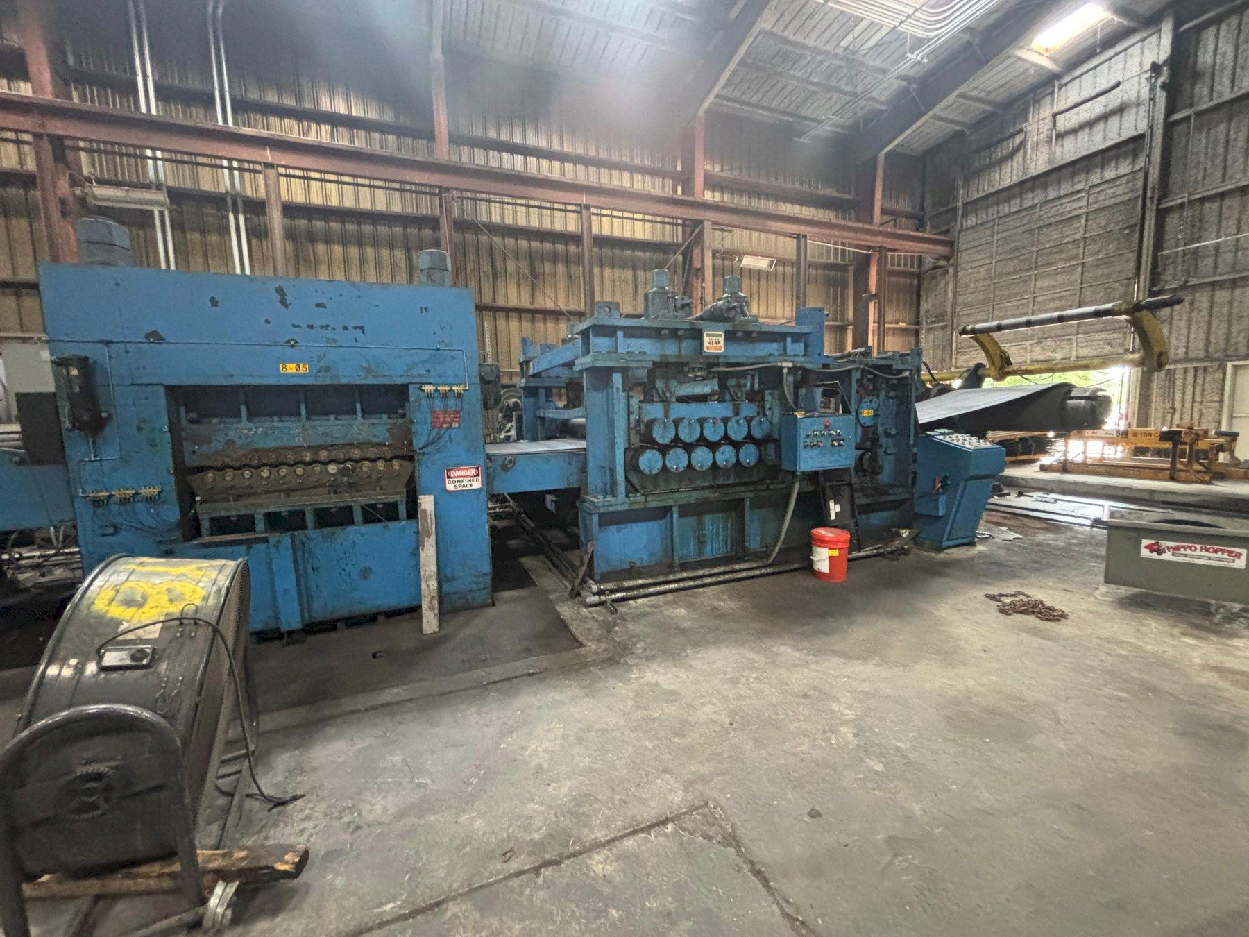 60" x 1/4" x 50,000lbs Herr Voss Cut to Length Line