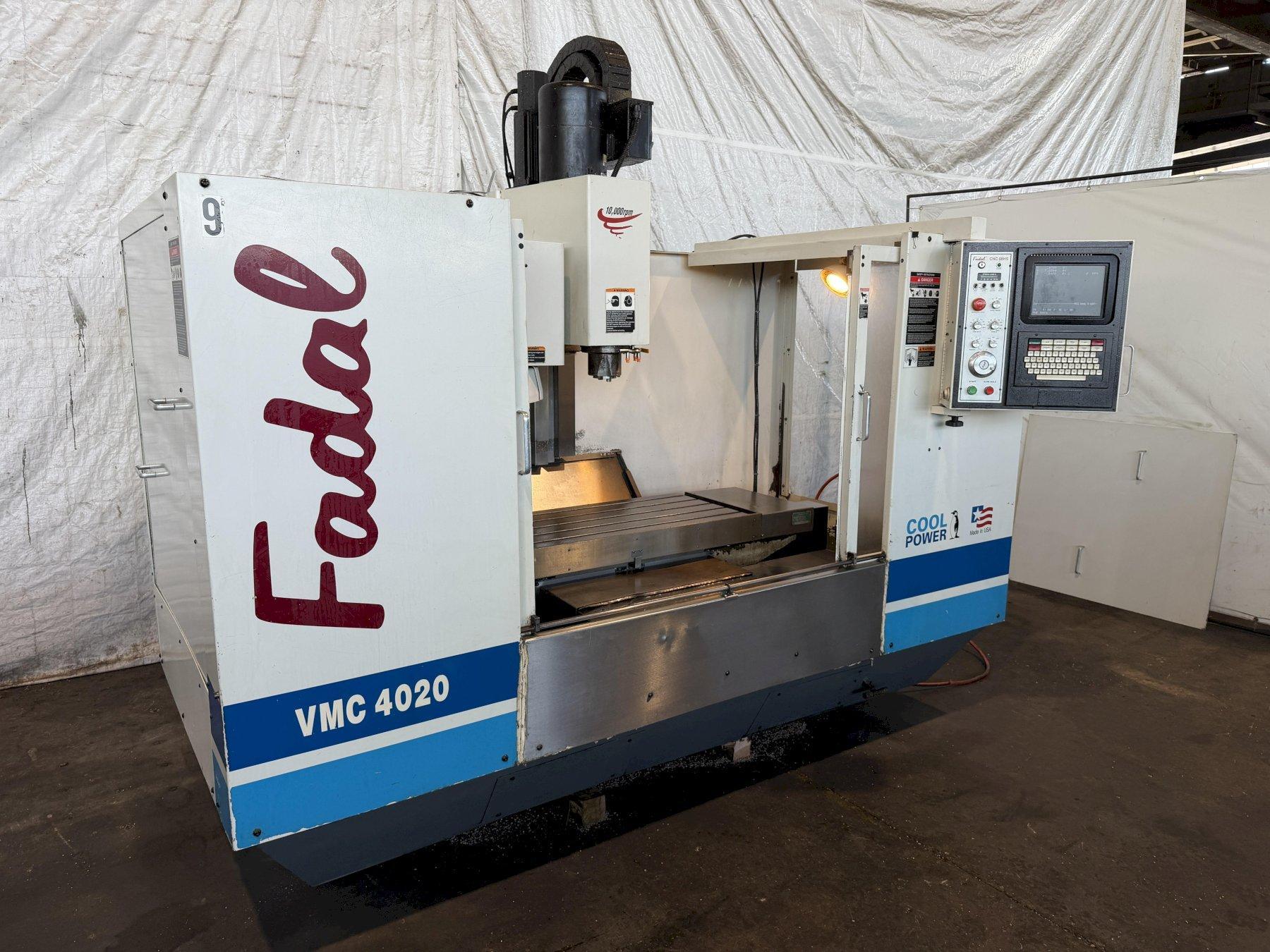 FADAL 4020-HT CNC VERTICAL MACHINING CENTER-1999. STOCK # 1110725