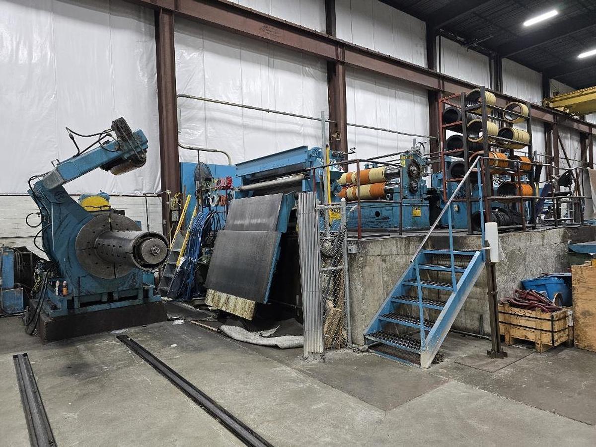72” x .187" x 50,000 Lbs. Loopco Slitting Line