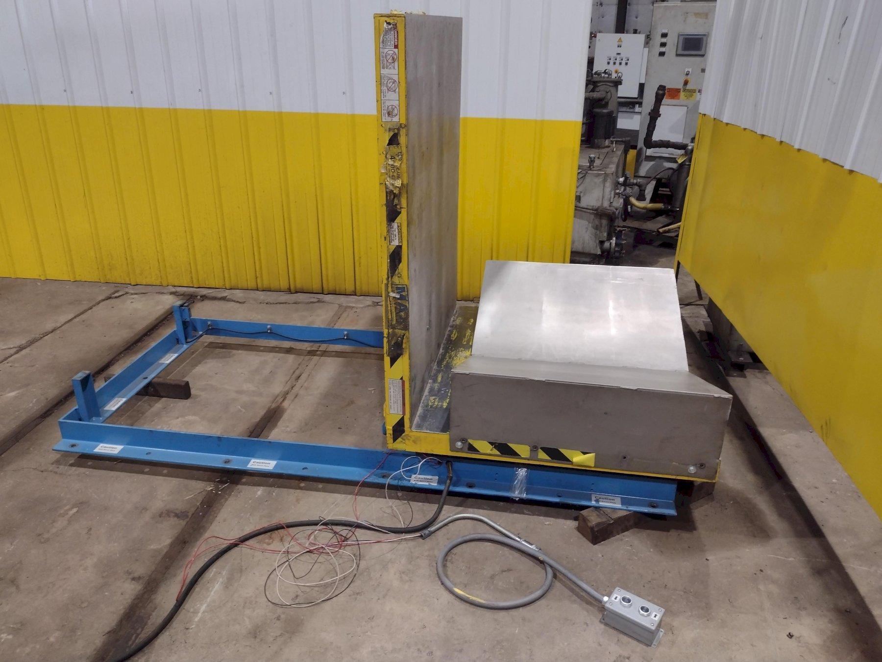 4,000 LBS X 48" X 48" MAX MODEL #LPTT-UP-40-90 HYDRAULIC TILT UPENDER 90 DEGREE FLIP TABLE: YOBRO #25894