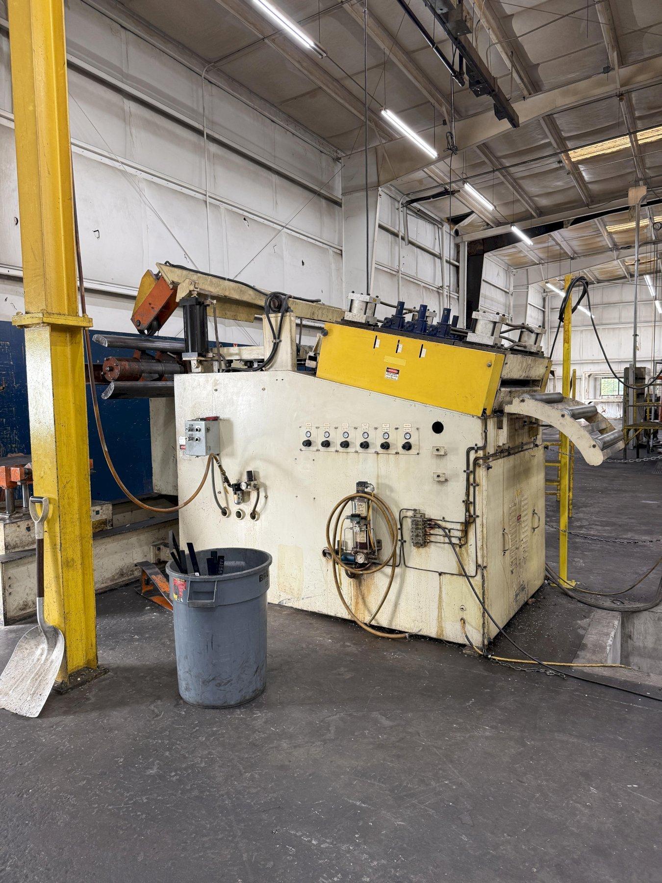 20,000 lbs. x 36" Capacity CHS Automation Coil Reel and Powered Straightener, Year 2005