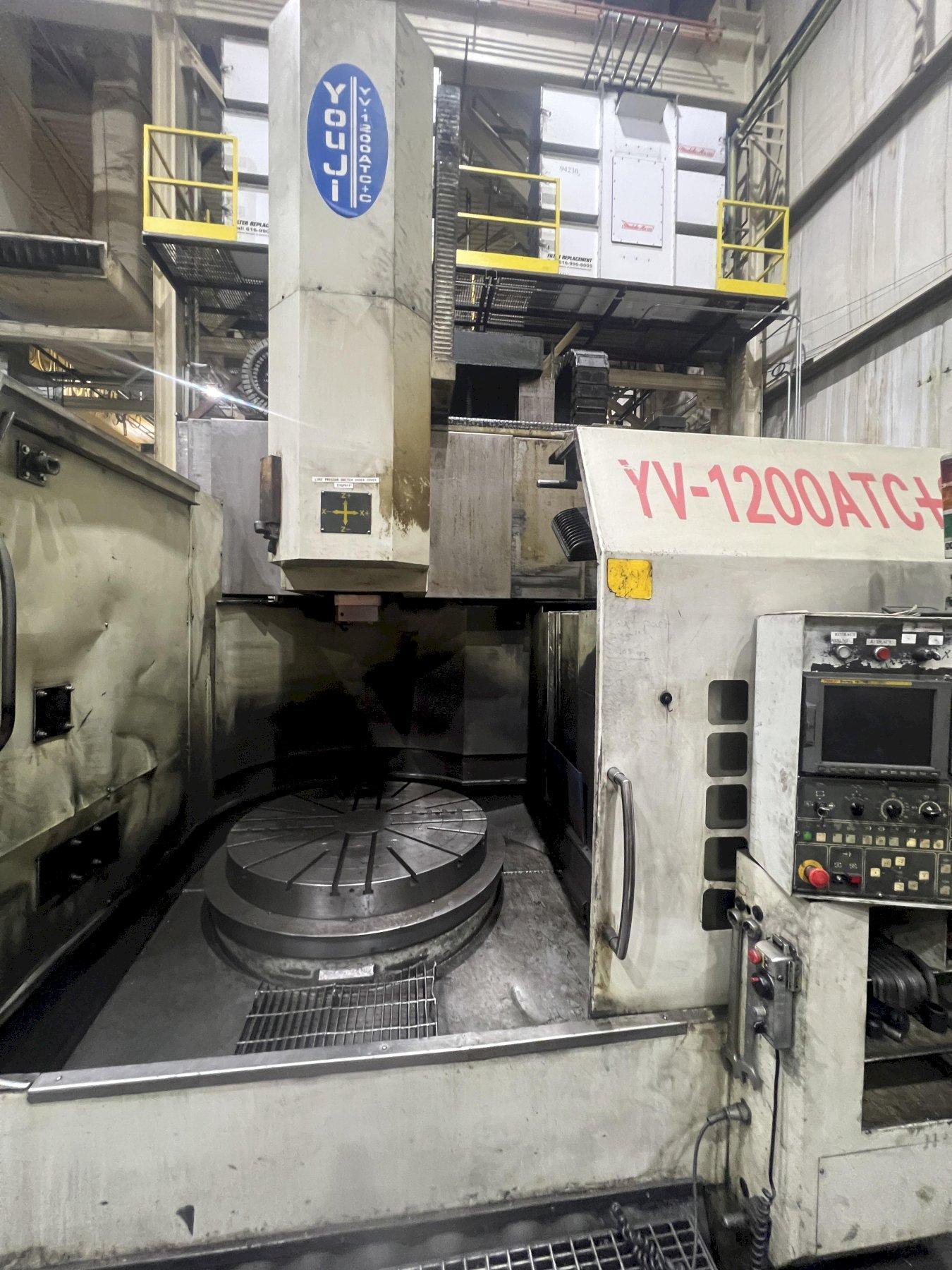YOU-JI CNC VERTICAL LATHE, MODEL YV1200ATC+C, LIVE TOOLING, 2006