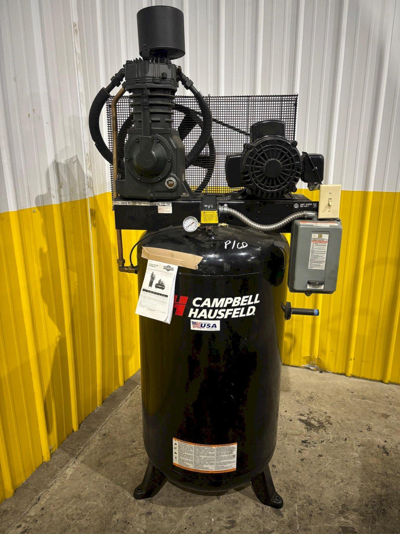 5 HP CAMPBELL HAUSFELD VERTICAL AIR COMPRESSOR: YOBRO #24395