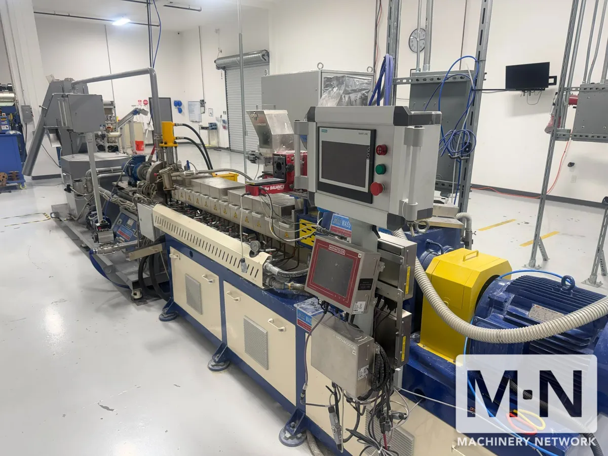 35 MM ZHANG JI GANG TWIN SCREW PELLETIZING EXTRUSION LINE  MFG 2022