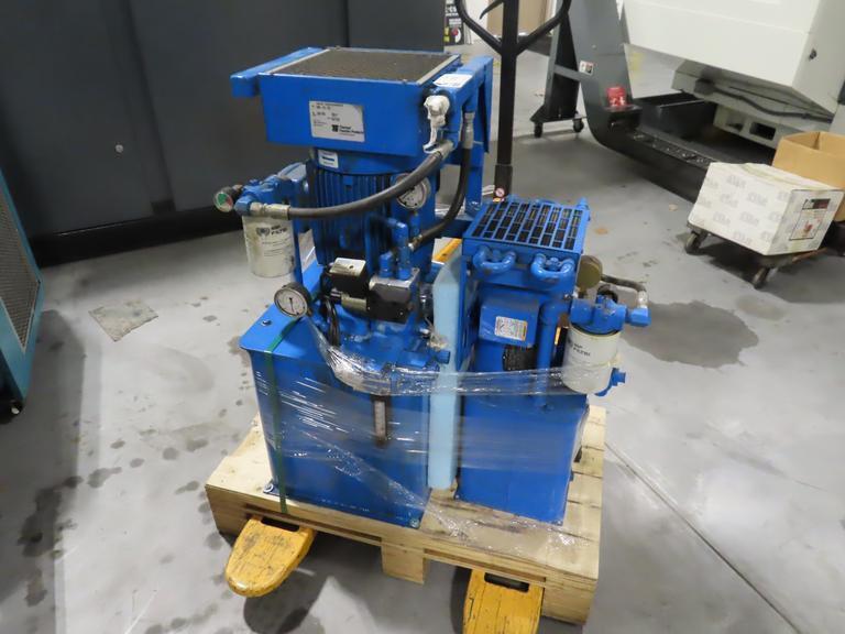 Hydraulic Pumps (2) - (1) 5 HP with Heat Exchanger and (1) 1 HP with Heat Exchanger- Auction Item
