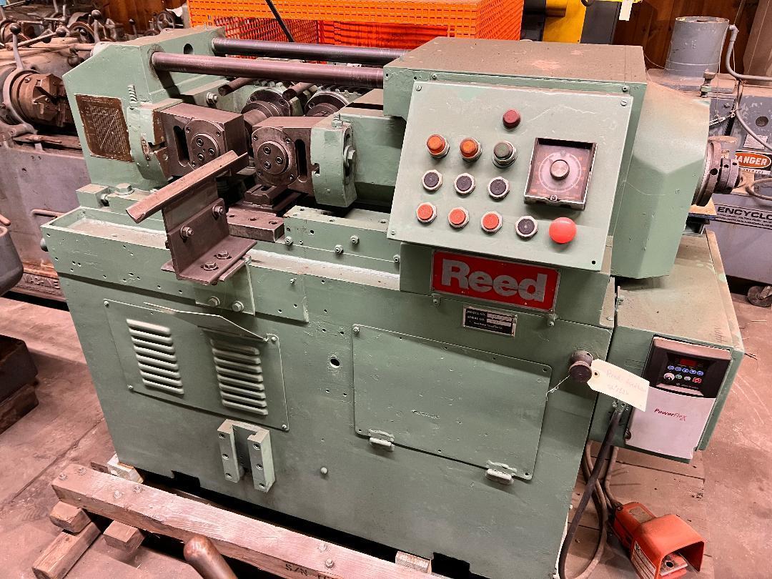 REED D80B 2DIE INFEED/THRUFEED CYLINDRICAL THREAD ROLLER