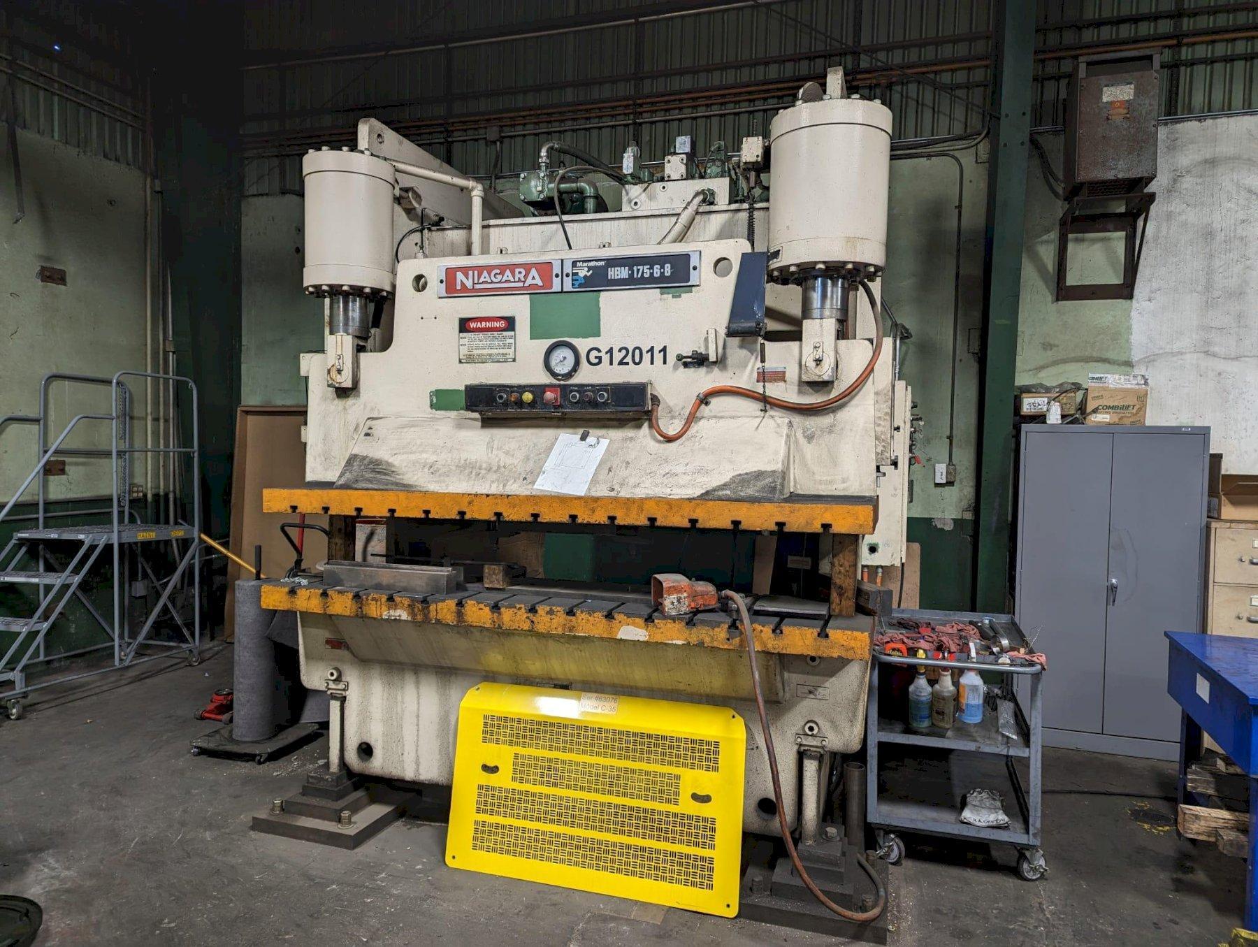 6' x 175 Ton Niagara Hydraulic Press Brake