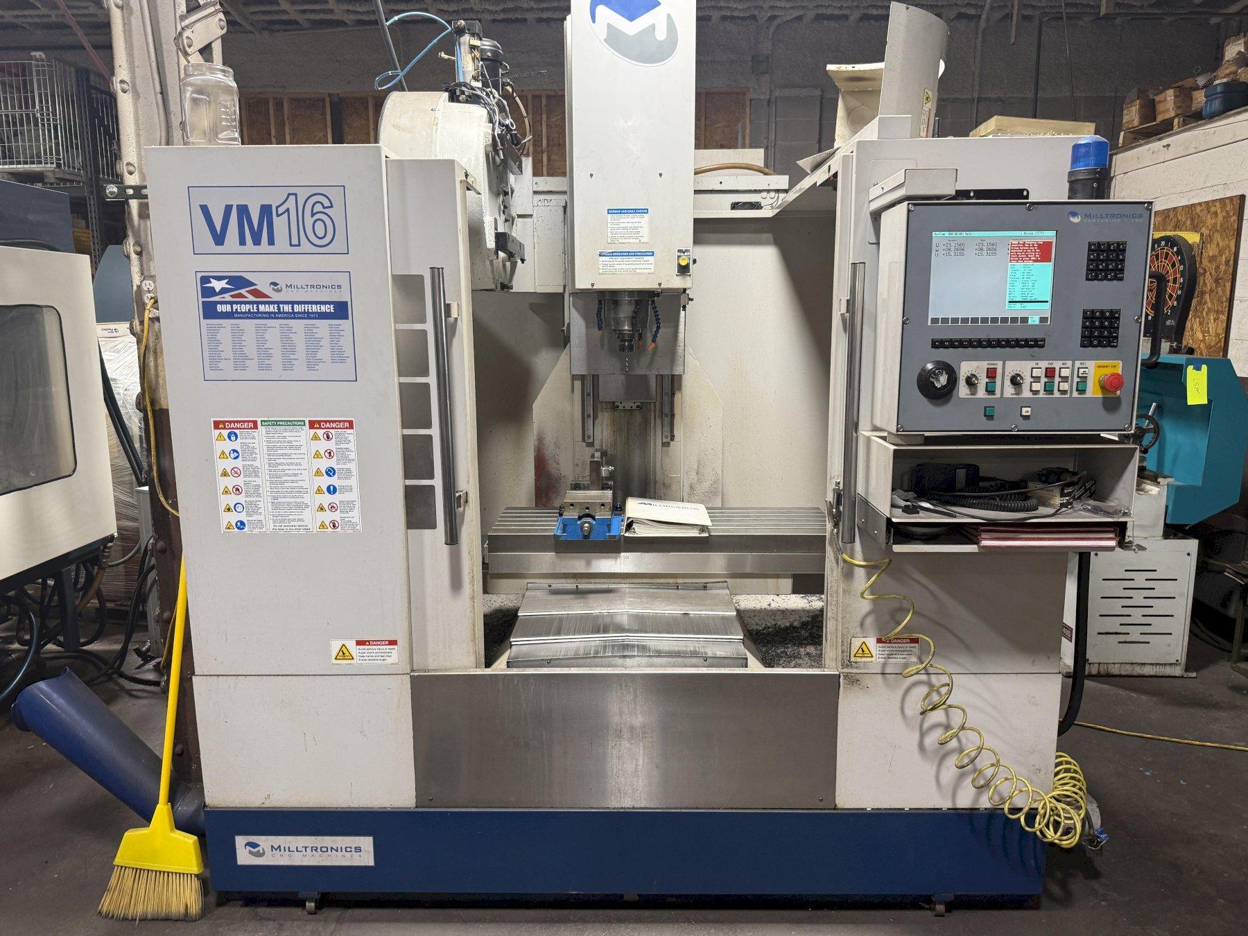2008 Milltronics VM16 CNC Vertical Machining Center For Sale