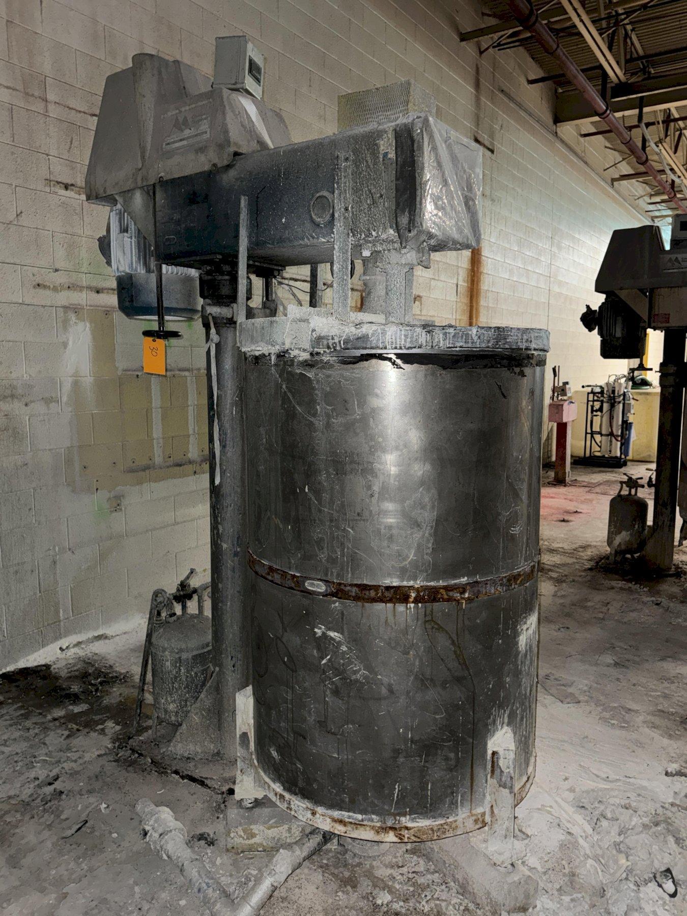 Cowles J-25X Mixer Dissolver 25HP, w/ Stainless Steel Tank 42