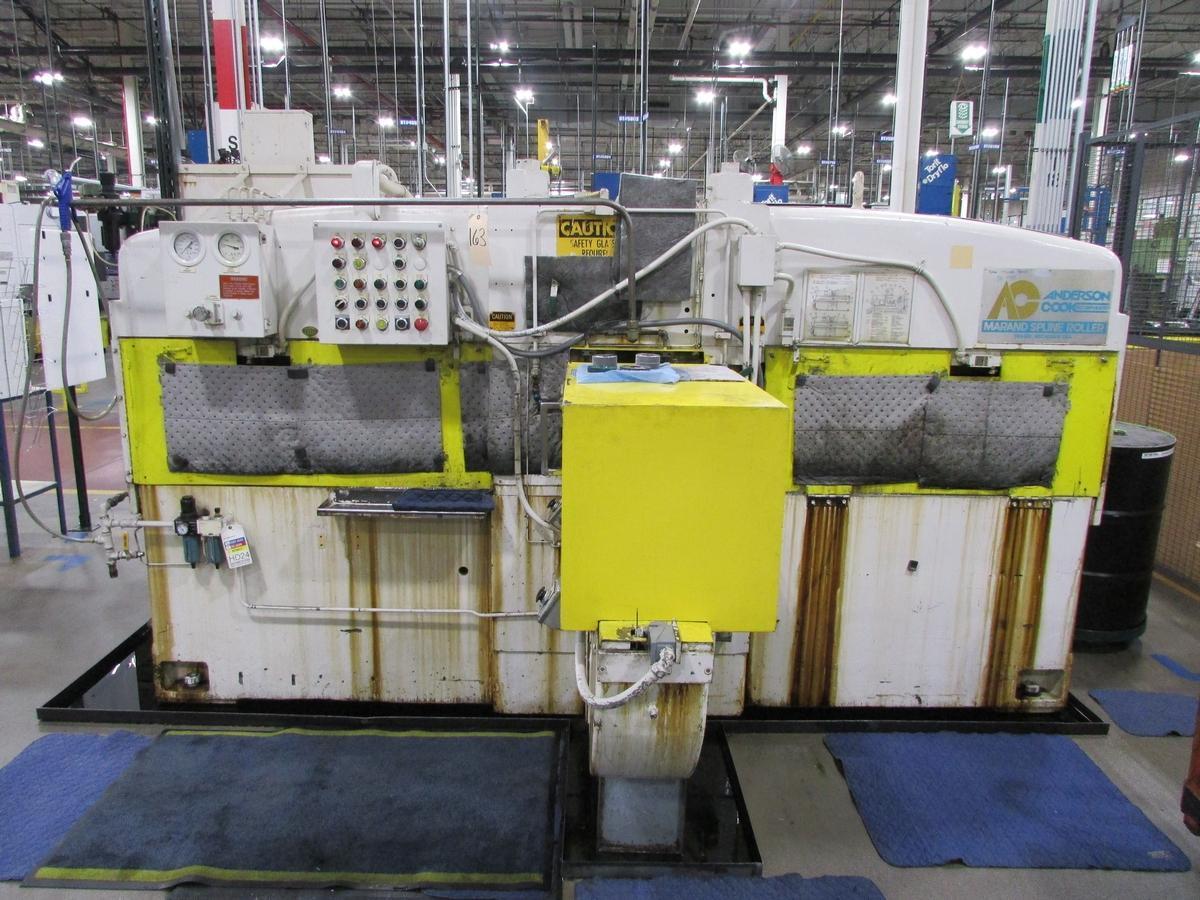 ANDERSON-COOK, 350 HYDRAULIC COLD ROLL SPLINE ROLLER, 56" STROKE, 48" MAX RACK LENGTH, 1991