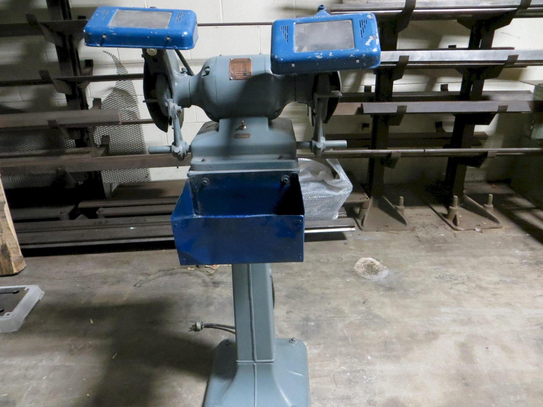 1/2 HP Diehl Bench Grinder with Cast Iron Pedestal