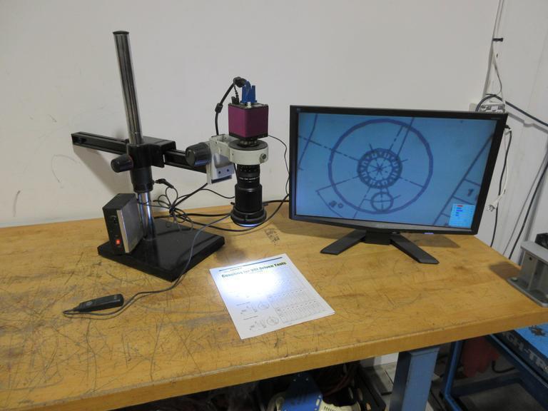 Scienscope CC-WSXGA-CD 30fps HD Camera / Navitar TV Zoom 7000 Lens, with Adjustable Arm Base and Acer 21" Monitor- Auction Item