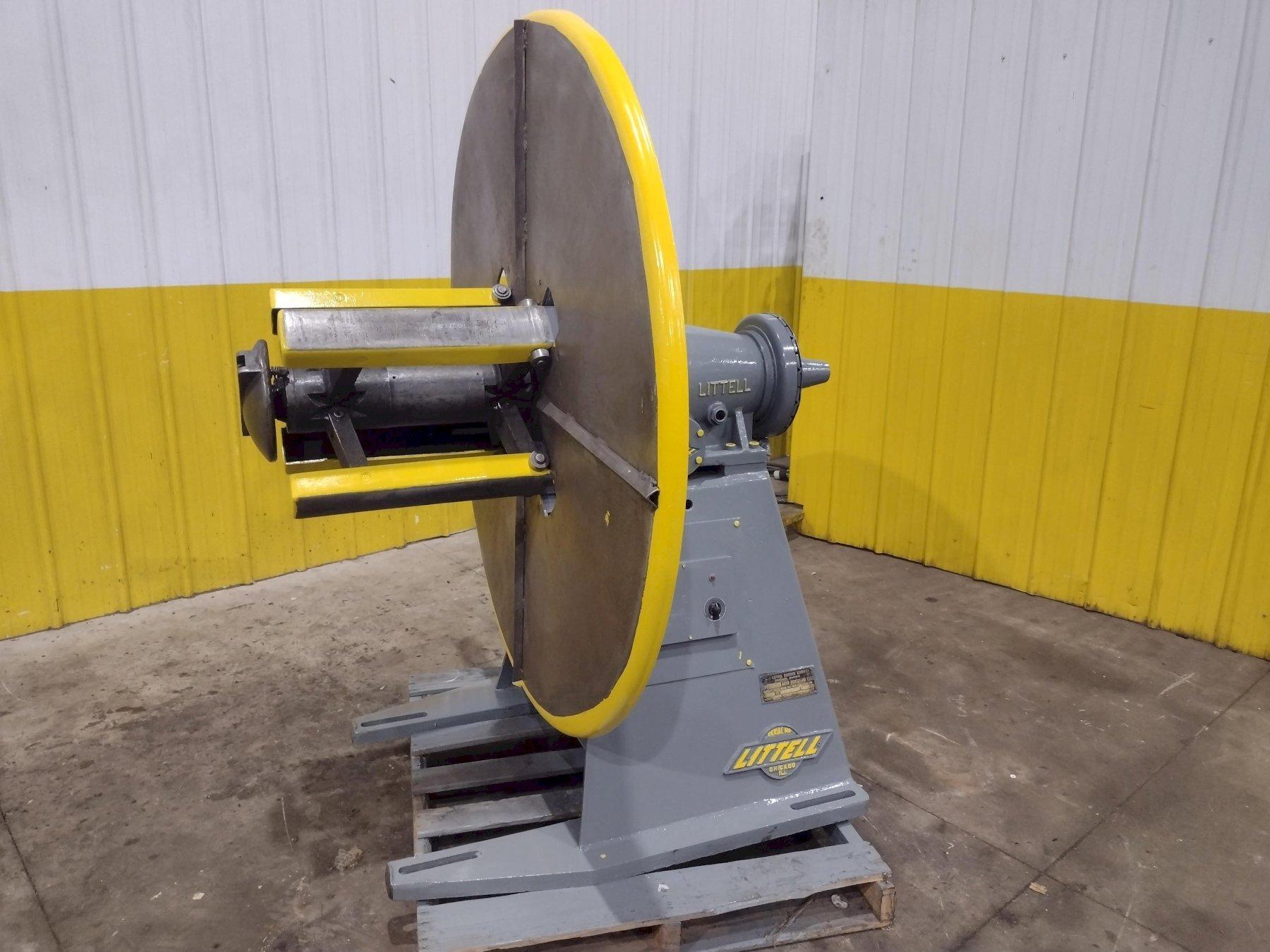 4,000 LBS X 18" LITTELL MODEL #40-18 PULL OFF COIL REEL UNCOILER : YOBRO #25256