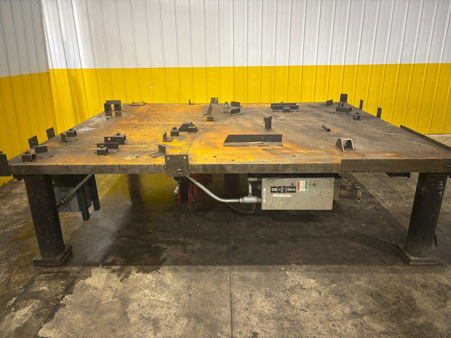 10'1" X 8'5" HEAVY DUTY STEEL LAYOUT TABLE: STOCK #23551