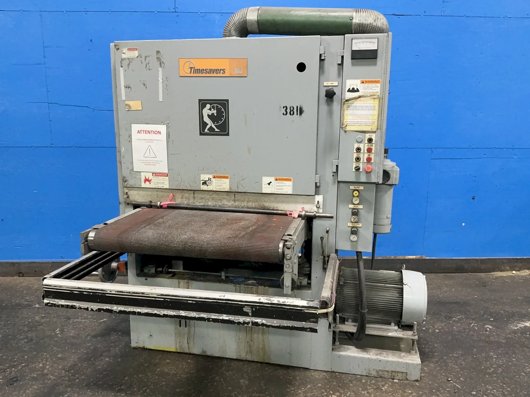 TIMESAVERS INC. 36”X50” CONVEYOR BELT WIDE BELT SANDER AND ABRASIVE FINISHER  -  137-LMPM/75