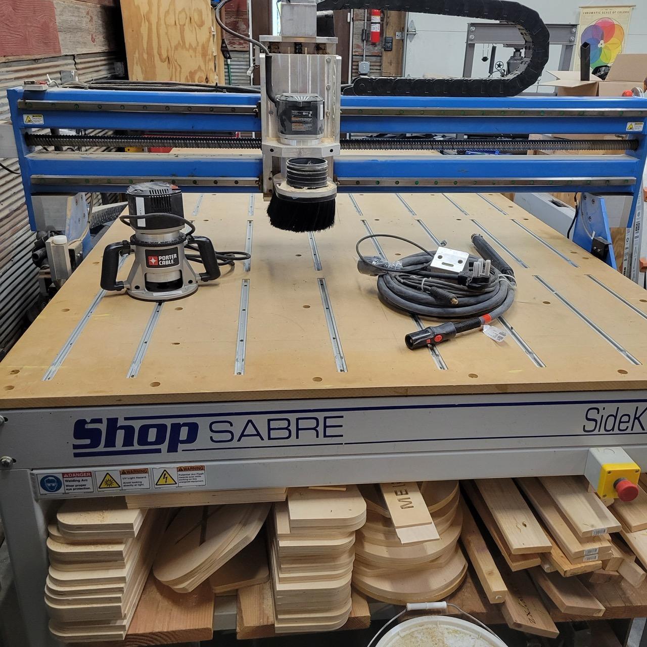 5′ x 9′ Shopsabre Sidekick 8 CNC Router, 2015