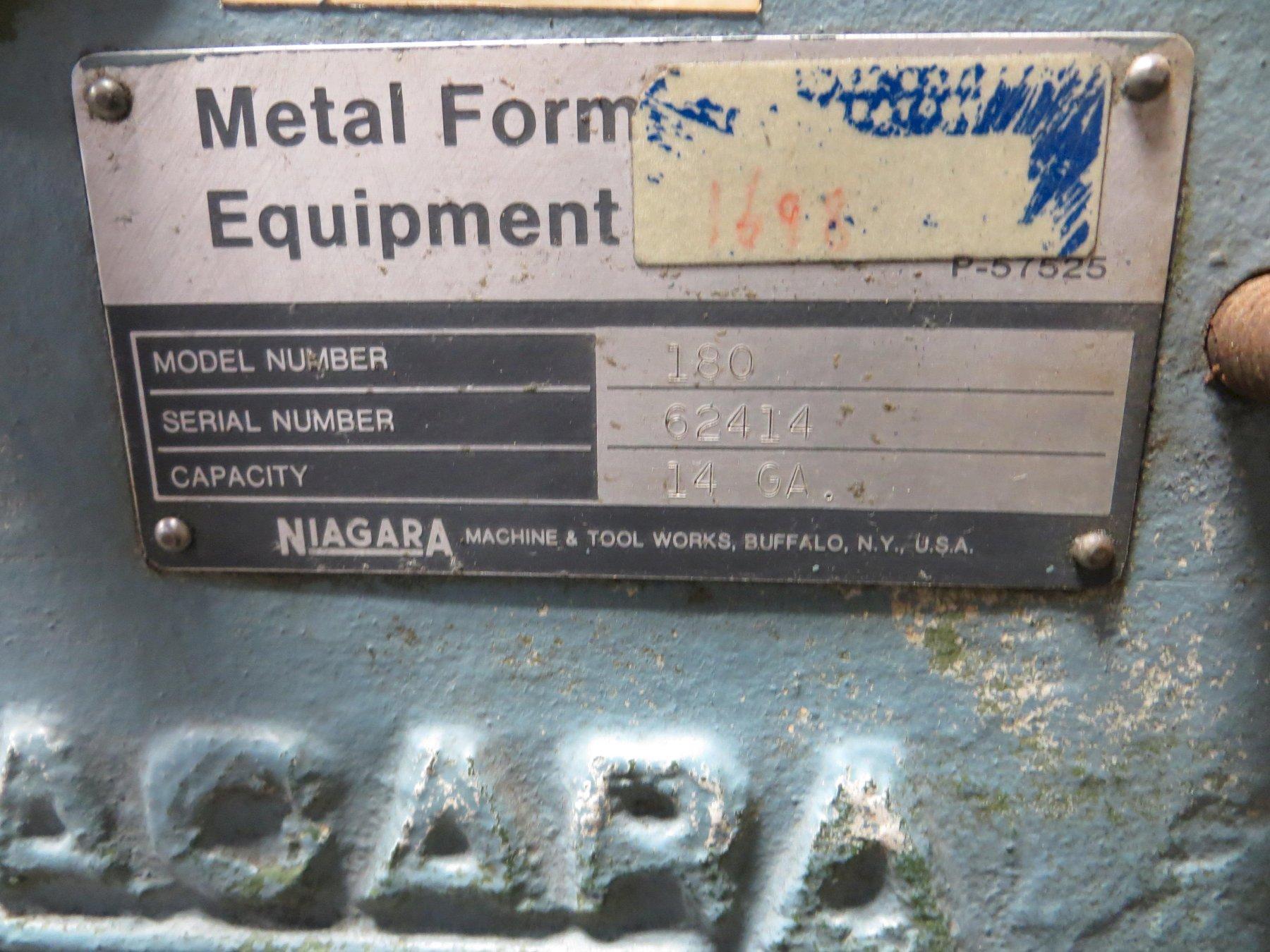 Niagara Combination Rotary Machine Model 180 w/ Multiple Sets of Rolls