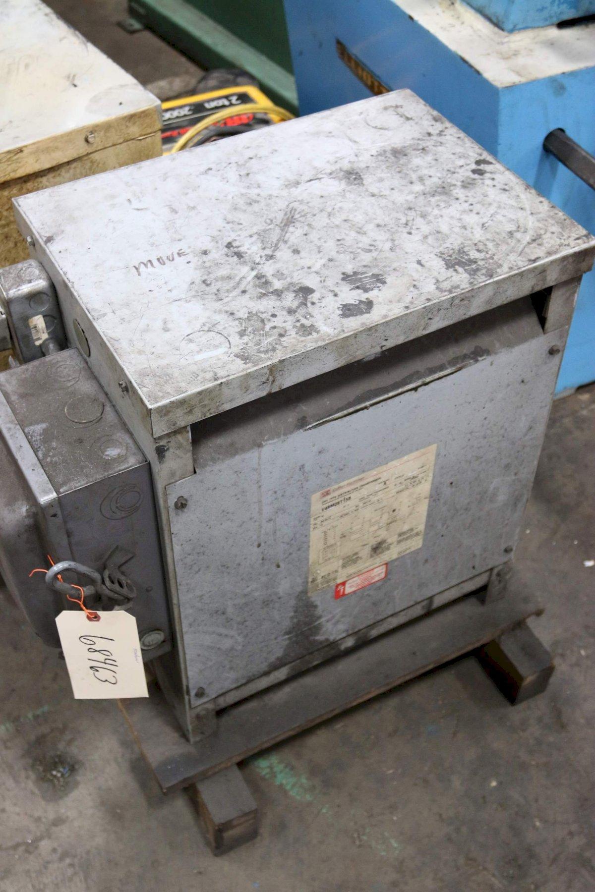 15 KVA TRANSFORMER 480D TO 208Y/120: STOCK 68463