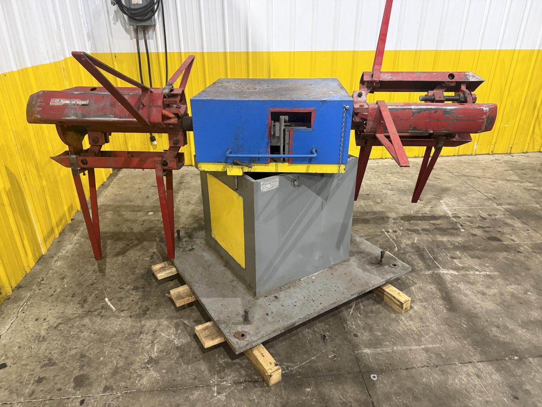 3,000 LB x 24" MARION MFG DOUBLE END PULL OFF COIL REEL UNCOILER 2010: YOBRO #26063