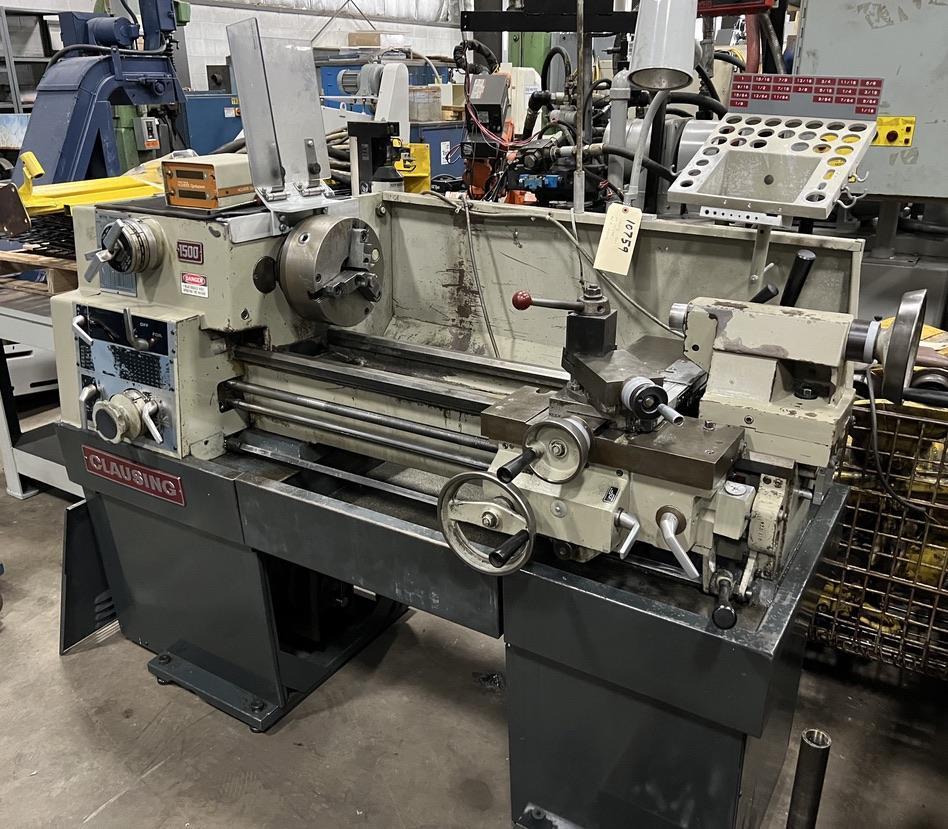 14" x 30 CLAUSING ENGINE LATHE, MODEL 1500, 45-2000 RPM