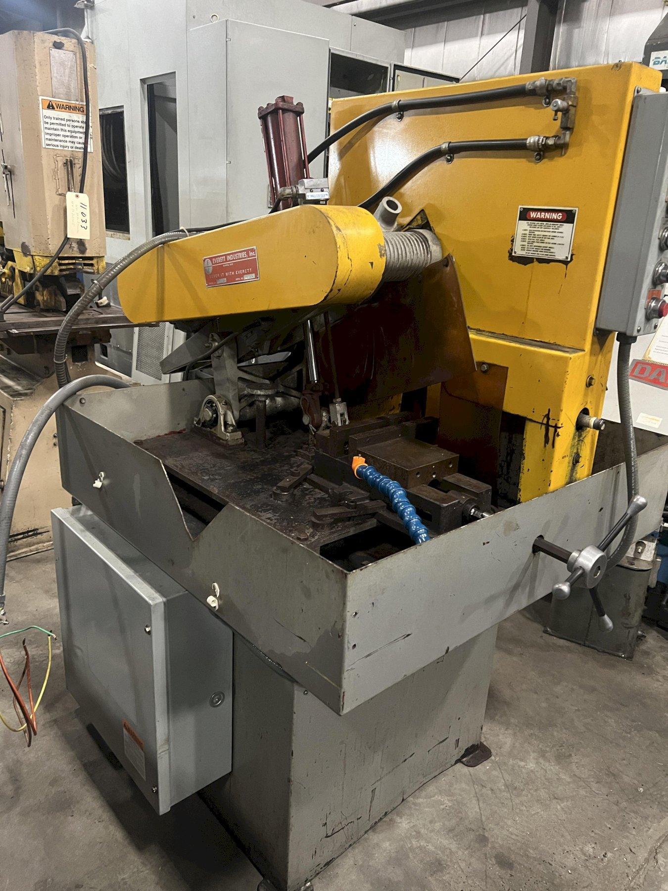 EVERETT INDUSTRIES 20" STRAIGHT & CUT OFF SAW MODEL 2022, OSCILLATION,