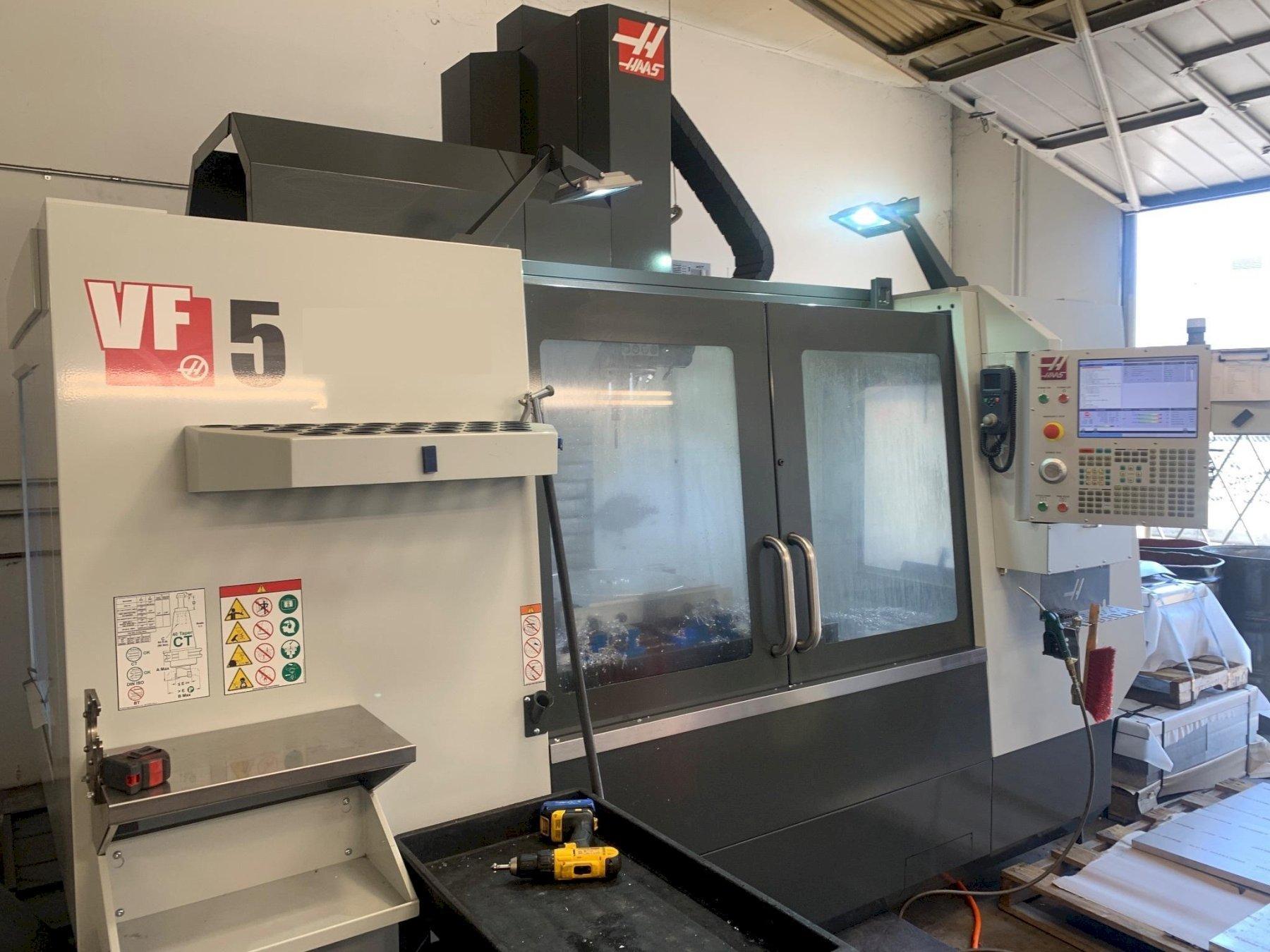 2019 HAAS VF-5/40 4 Axis Ready, 10K Geared, Remote Jog, 24+1 Side ATC Vertical Machining Center