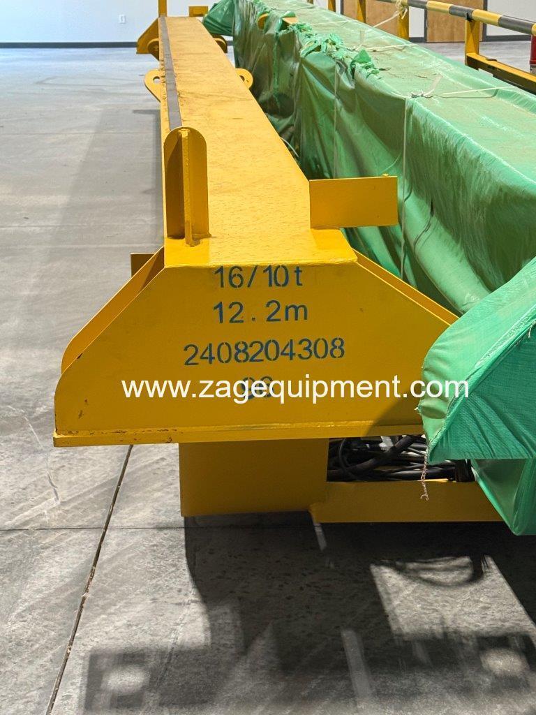 Overhead Bridge Crane, Dual Beam, 11/17 Ton Hoists, 40 ft. span