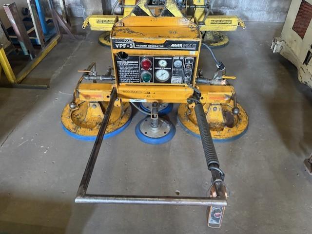 4,000LBS  ANVER ELECTRIC POWERED VACUUM LIFTER / SHEET LIFTER / PLATE LIFTER STOCK# 4126