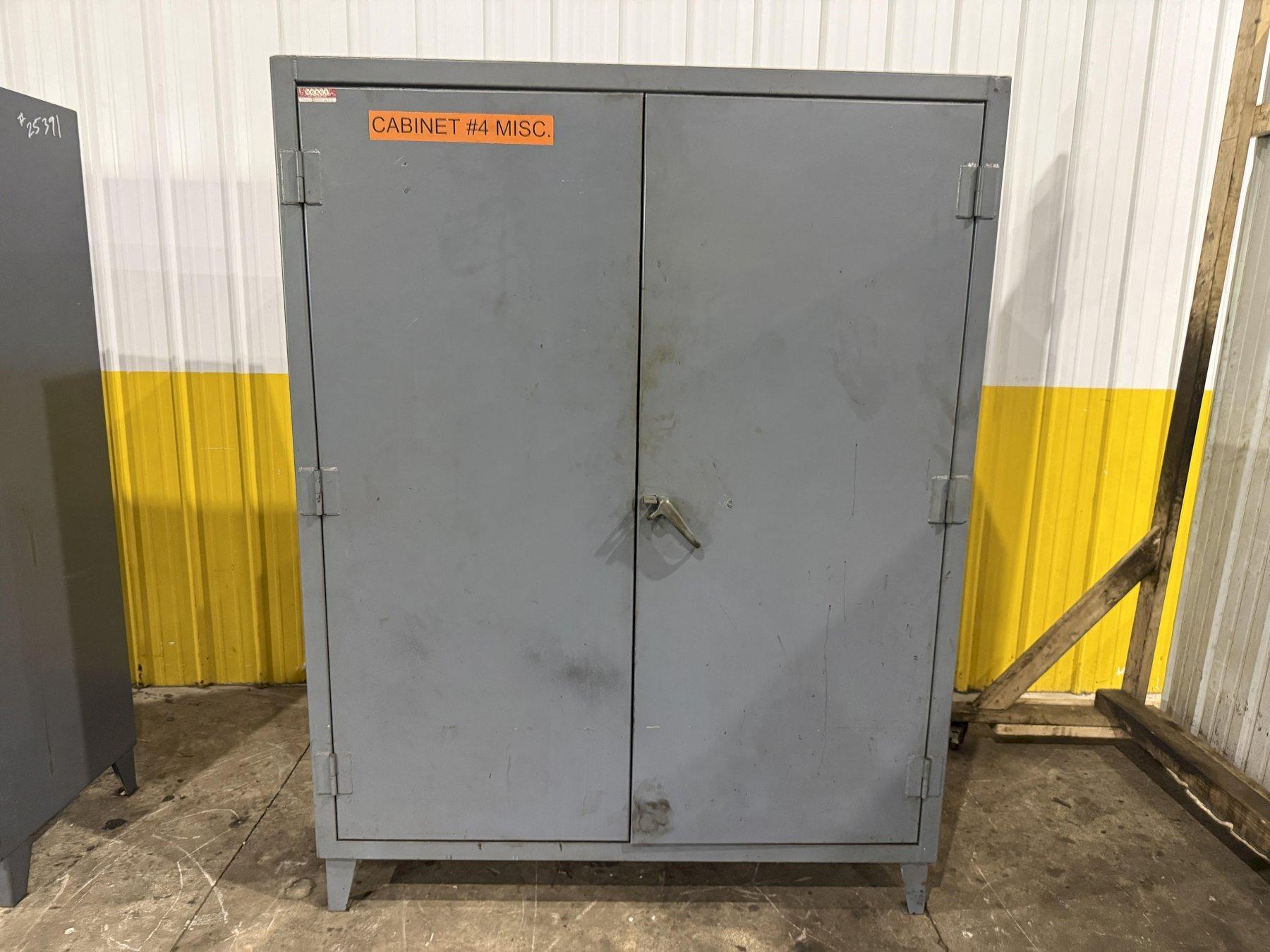 60" WIDE X 24" X 78" STRONGHOLD 2 DOOR HEAVY DUTY STORAGE CABINET: YOBRO #25390