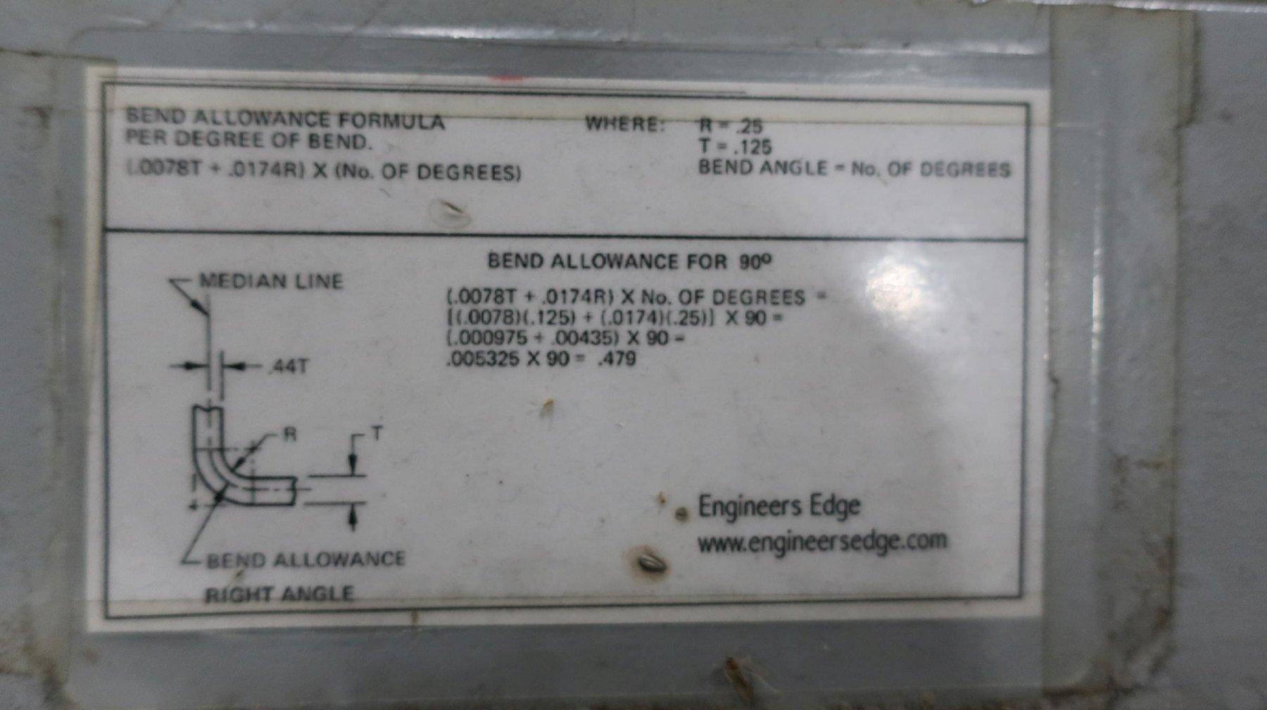 National Model U4816 Box and Pan Hand Brake, 16 Ga.