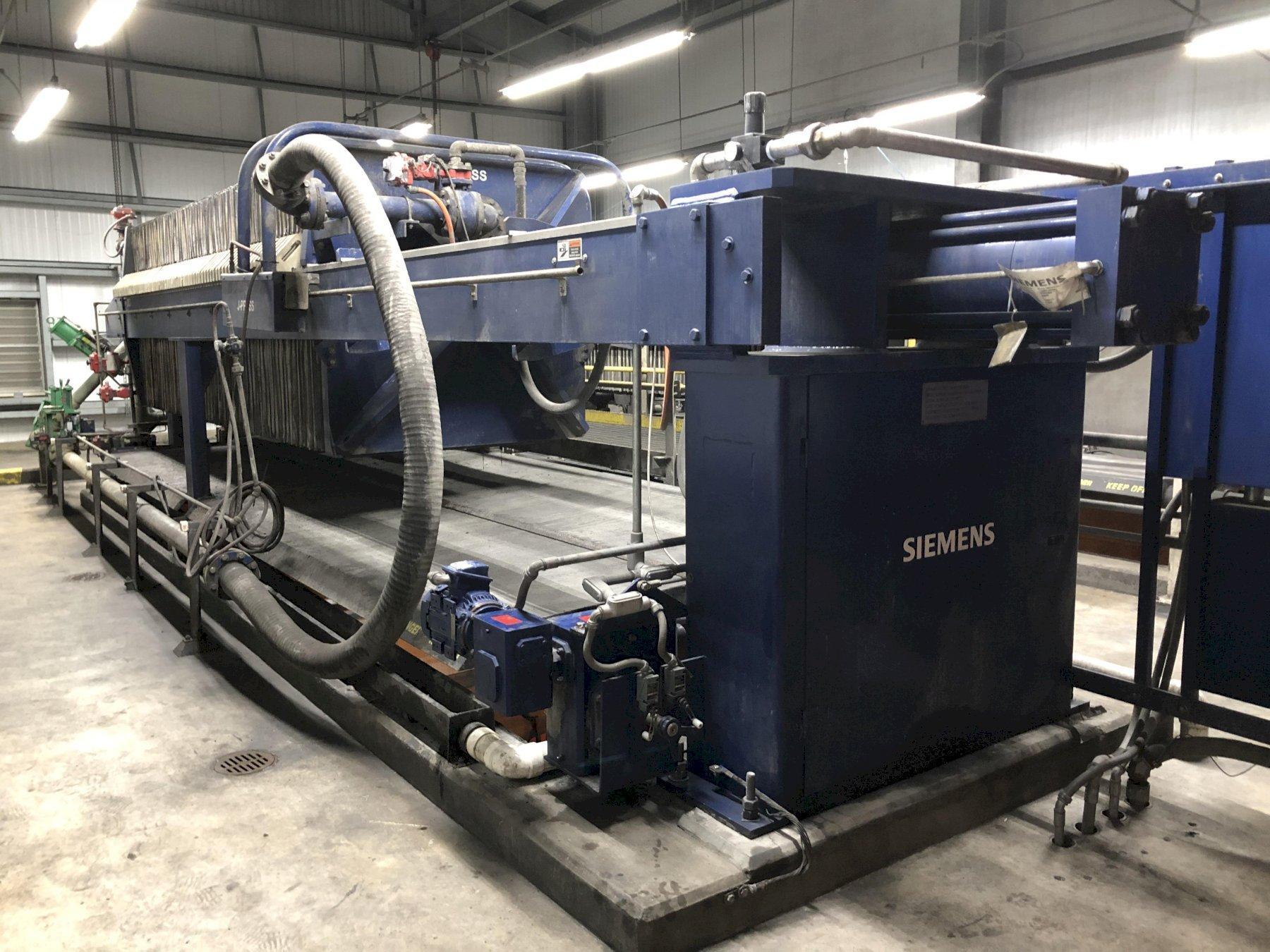 2008 Evoqua / Siemens 1500mm / 65 Plate Filter Press ||
 One Still Available