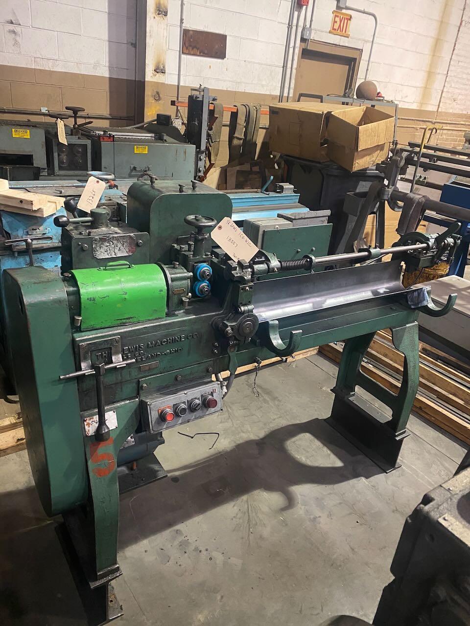1/8" Lewis Model 1CG Wire Straighten and Cutoff Machine