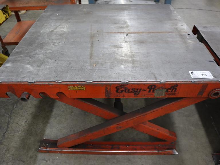 Easy Reach Scissor Table, Adjustable Height, 4,000 Lb Capacity, 40" x 42" Surface- Auction Item