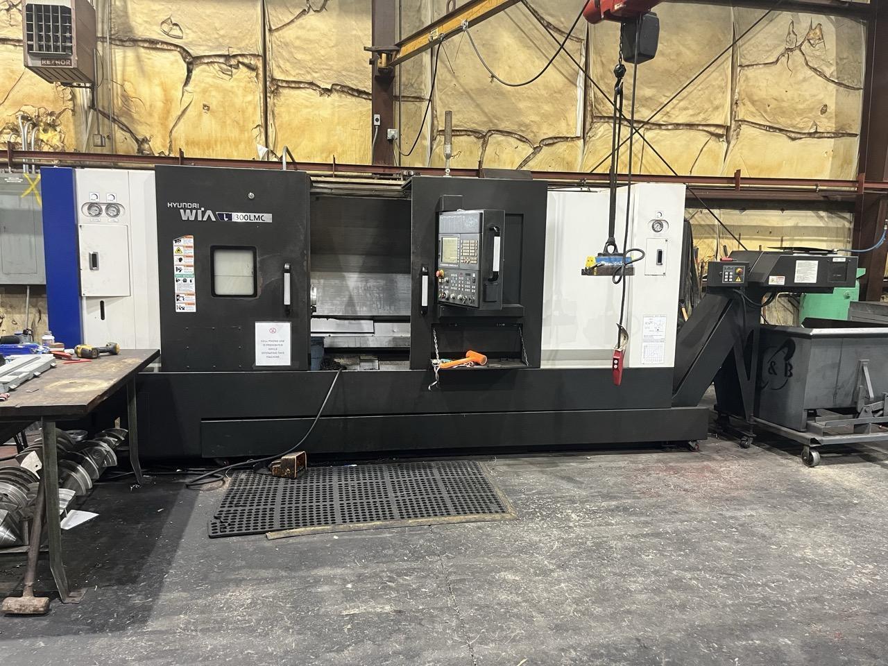 Hyundai Wia L300LMC CNC Lathe, 2018 – Live Tooling, Box Ways, Tailstock, C-Axis, Chip Conveyor