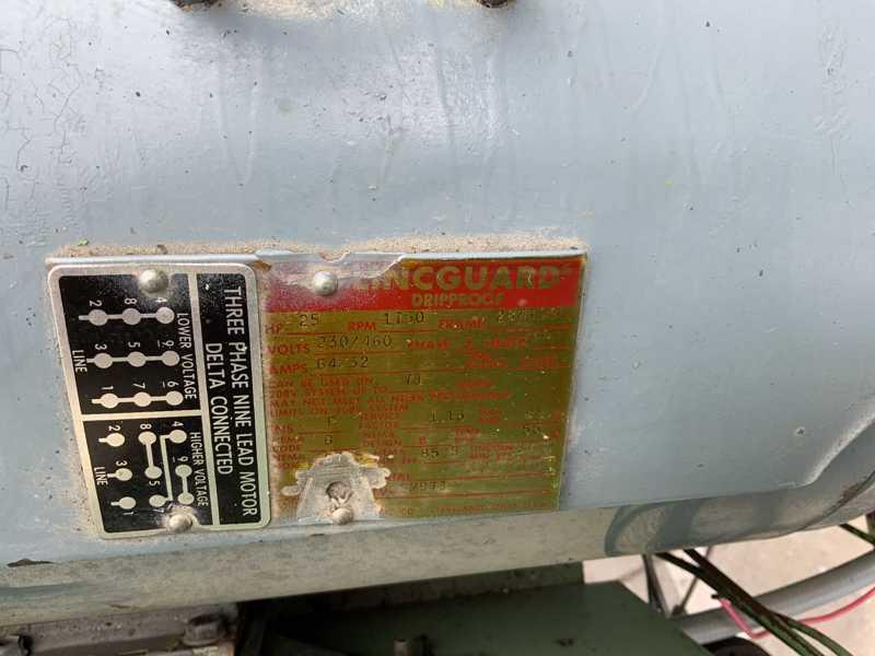 25 HP SULLAIR Rotary Screw Air Compressor, Model 10B-25