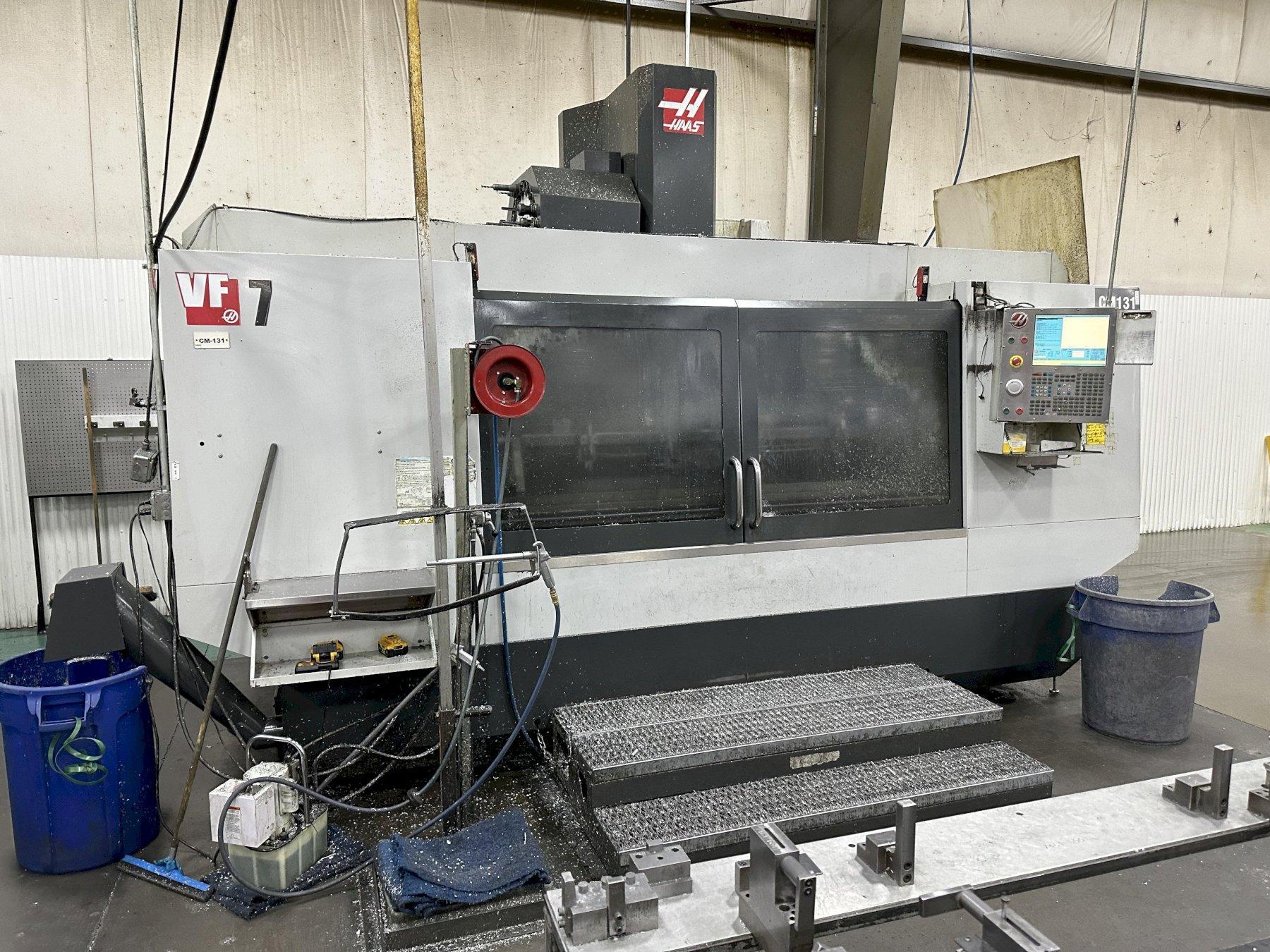 HAAS VF-7 4-AXIS VERTICAL MACHINING CENTER. STOCK # 0366024