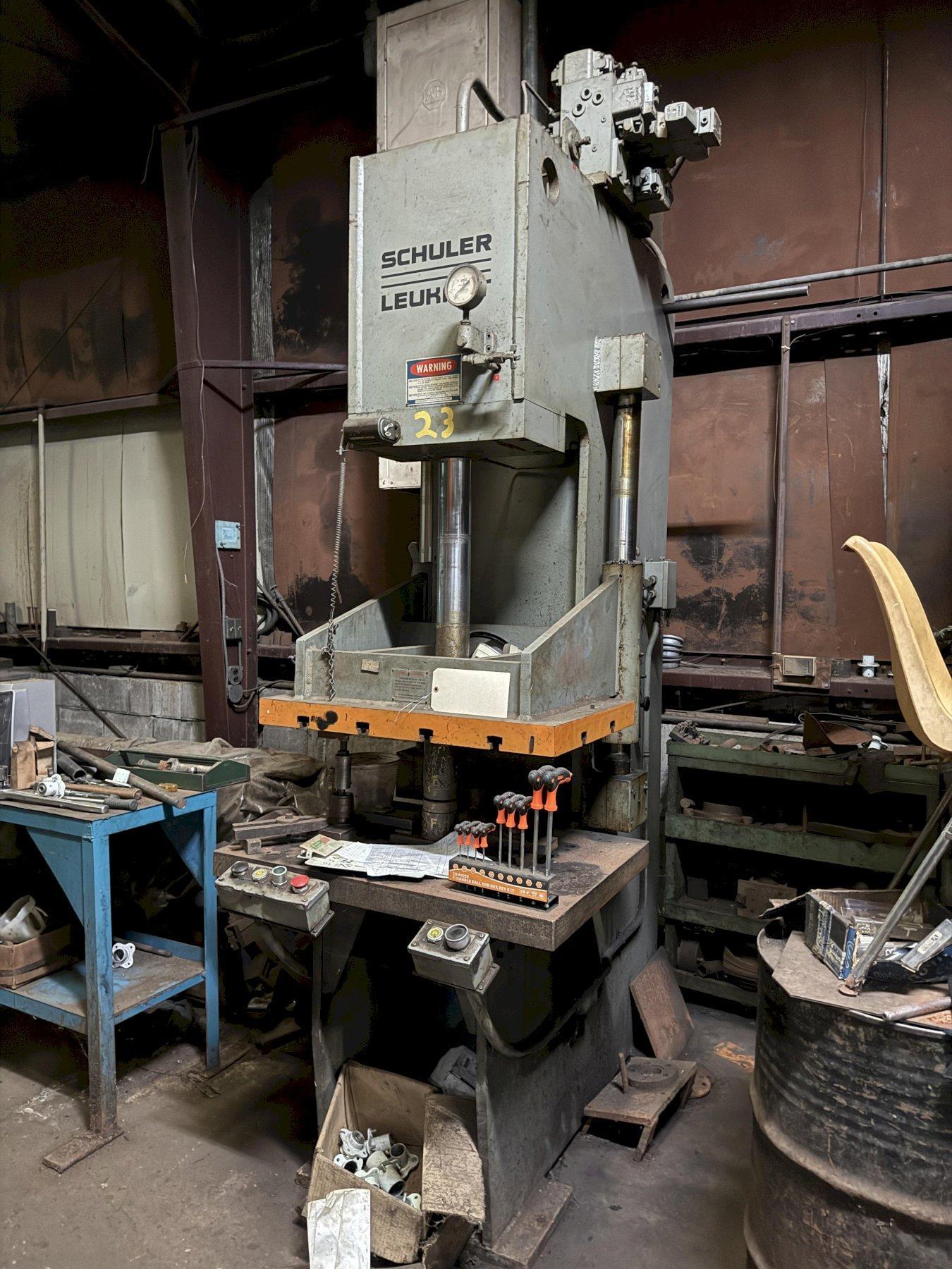 50 TON SCHULER HYDRAULIC C-FRAME PRESS: YOBRO #26435
