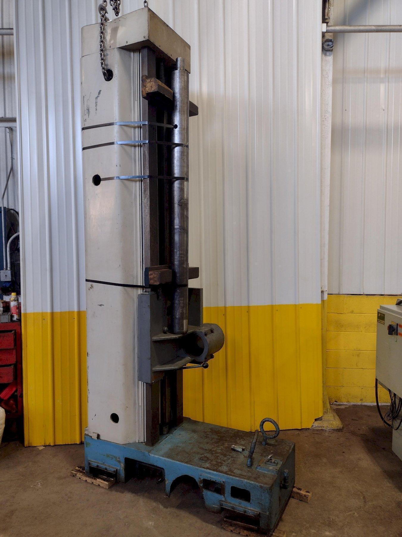 6" GIDDINGS & LEWIS BORING MILL TAILSTOCK OUTBOARD SUPPORT, 108" VERTICAL WAYS