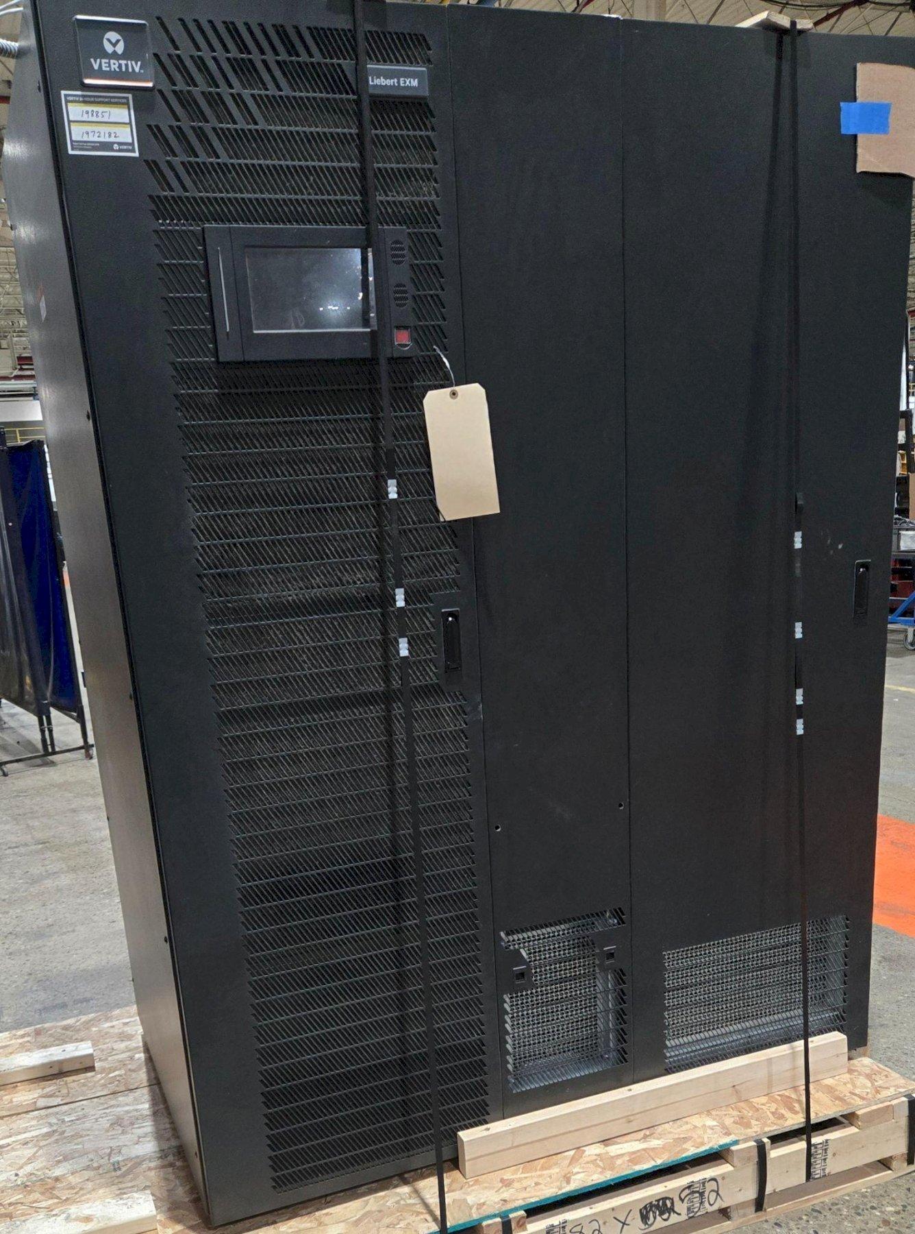 VERTIV LEIBERT EXM 3 PHASE AC UPS W/ ELPM182-00002 BATTERIES USED