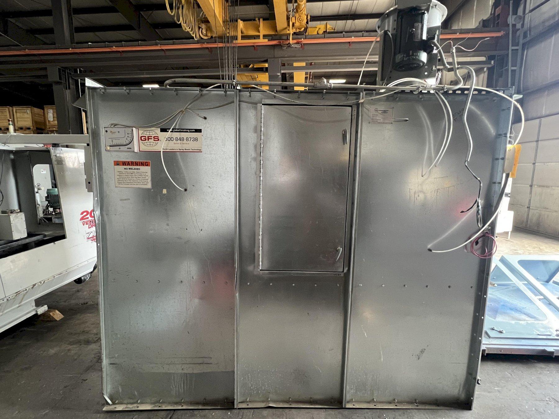 GLOBAL FINISHING SOLUTIONS INDUSTRIAL PAINT SPRAY BOOTH, 36" x 60" INT DIMS, 5 HP, 2008