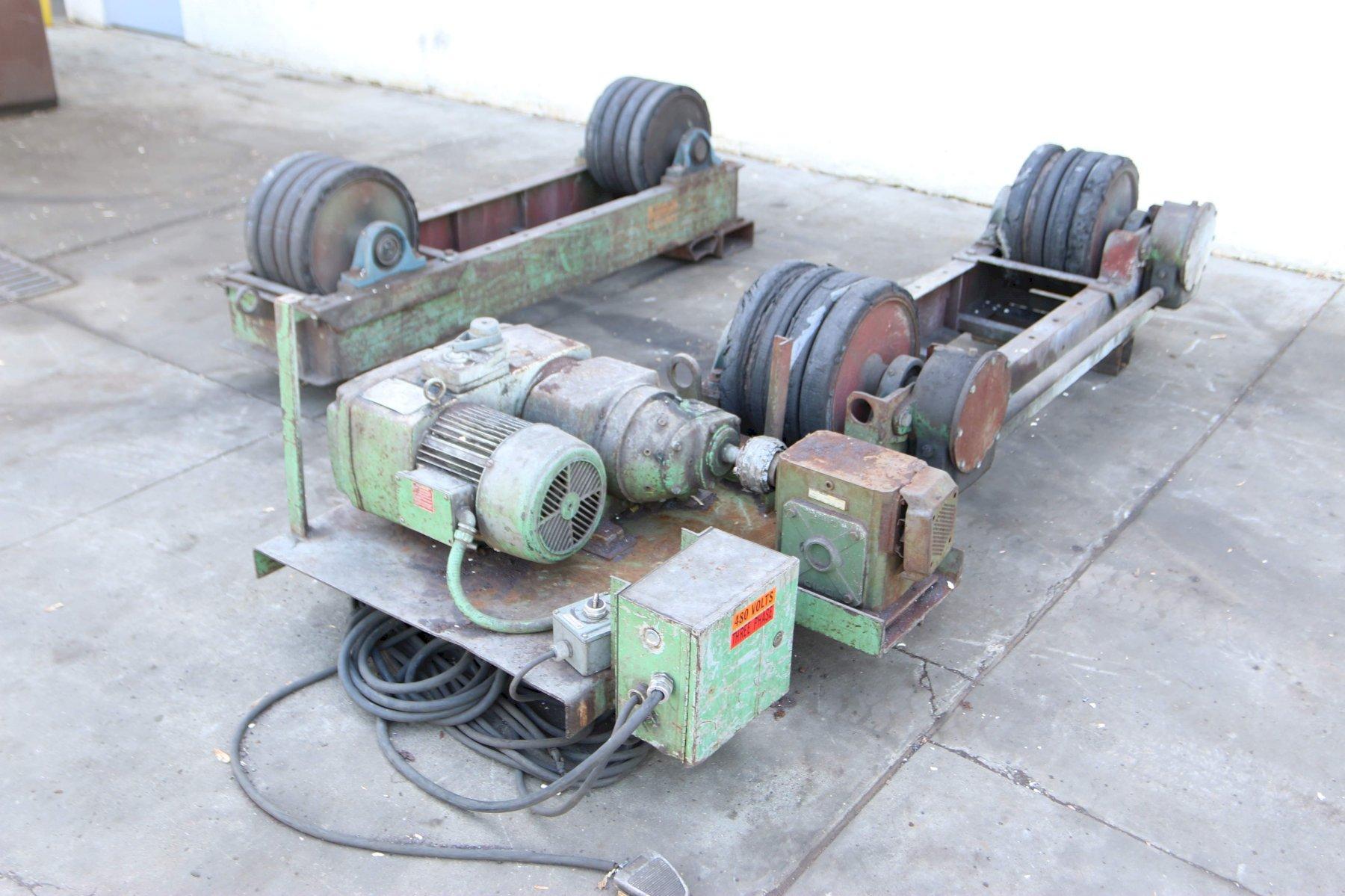 20 TON RANSOME RUBBER TIRE TANK TURNING ROLLS: STOCK #70343