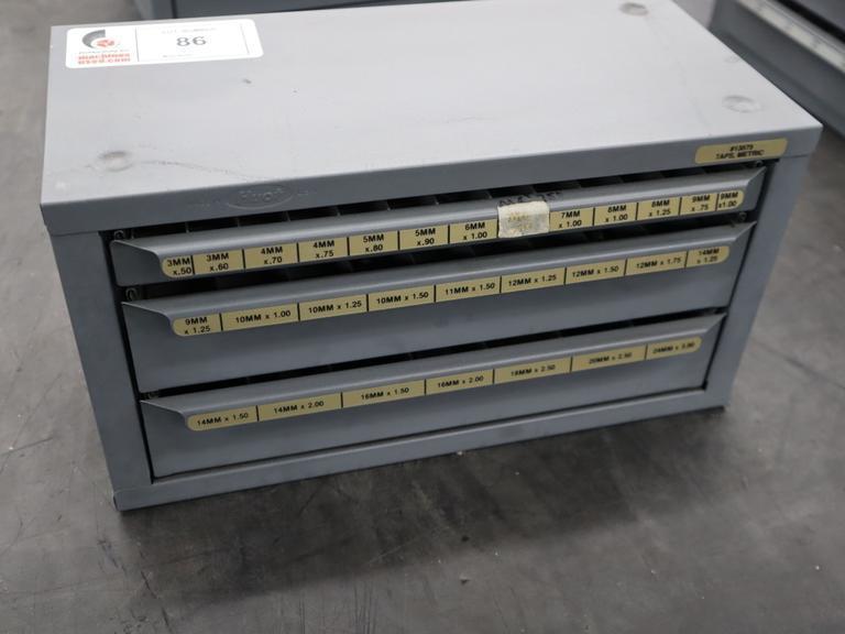 Huot Drill Index, Metric Taps - 3 Drawer- Auction Item