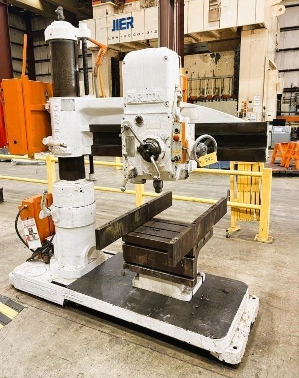 4' x 9" CARLTON MODEL #1A RADIAL ARM DRILL: YOBRO #26163