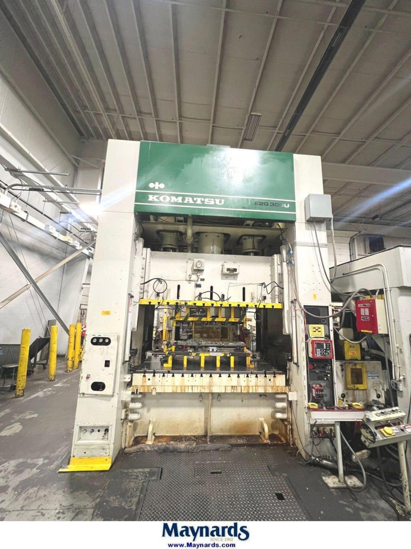 300-ton Komatsu Straight Side Mechanical Press For Sale Model #E2G-300U