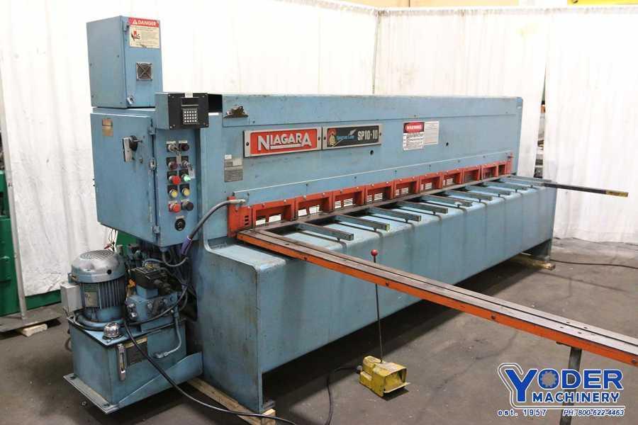 10' X 10 GAUGE NIAGARA MODEL SP10-10 HYDRAULIC SHEAR