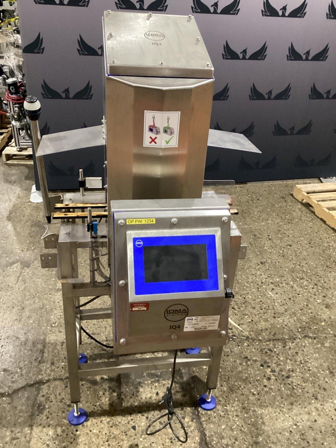 LOMA SYSTEMS IQ4 METAL DETECTOR CHECKWEIGHER COMBO SYSTEM USED