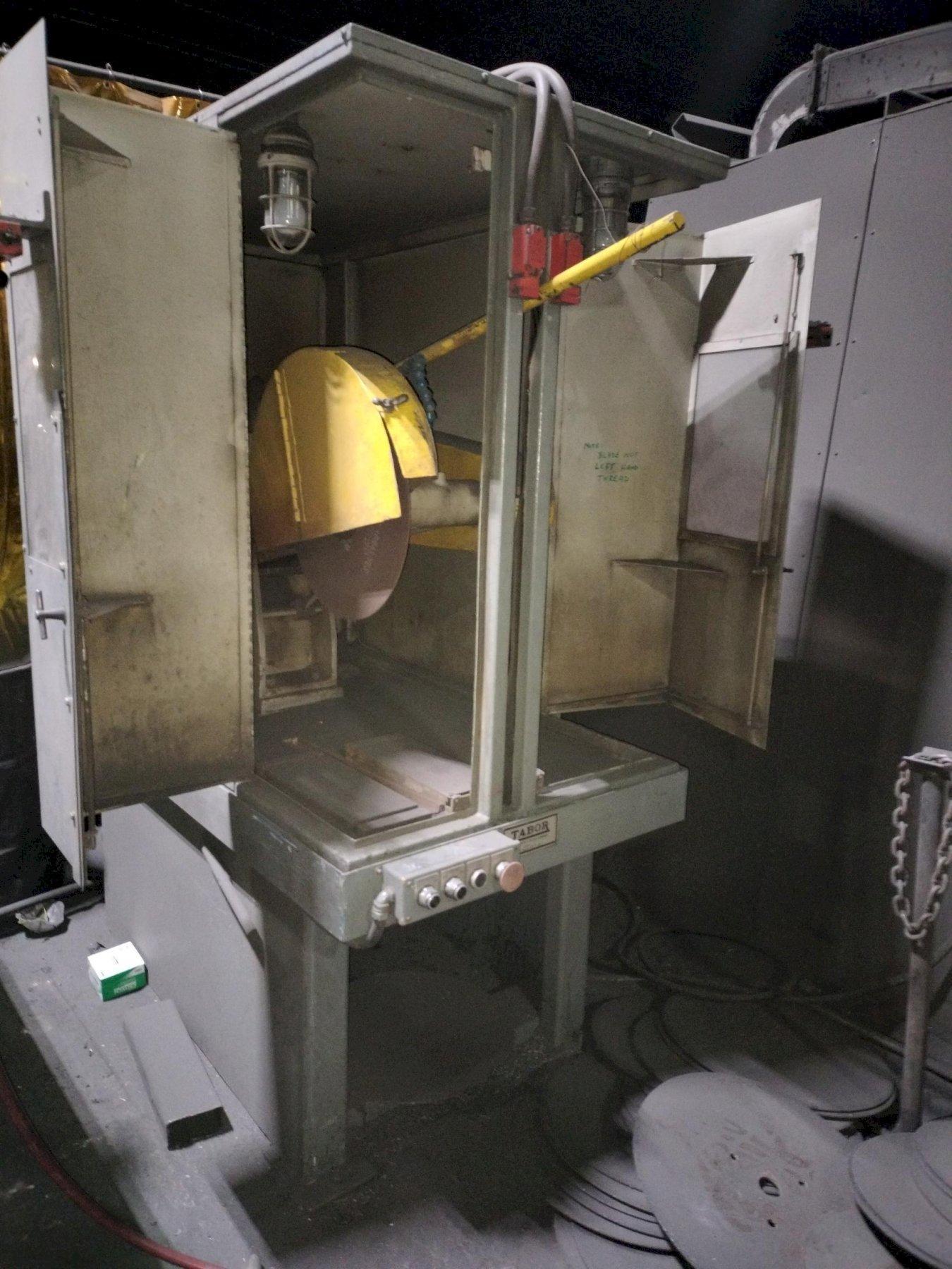 TABOR MODEL CR-16 16" WET CUT OFF SAW WITH ENCLOSURE AND CONTROLS, 20 HP